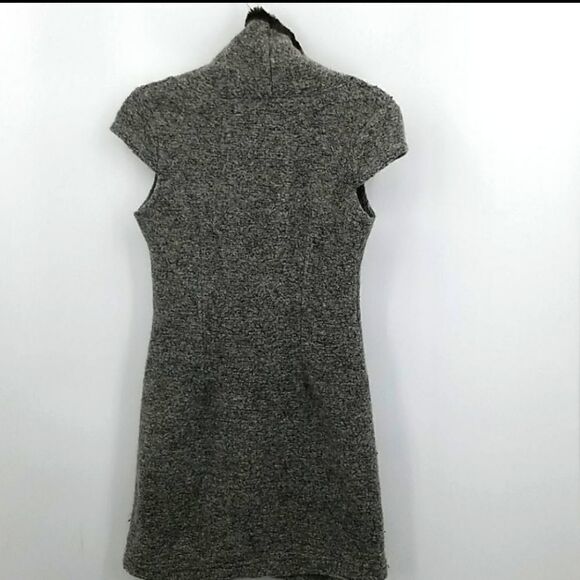 TGM Dress Made in Italy with Faux Fur Collar Size S - Picture 7 of 8